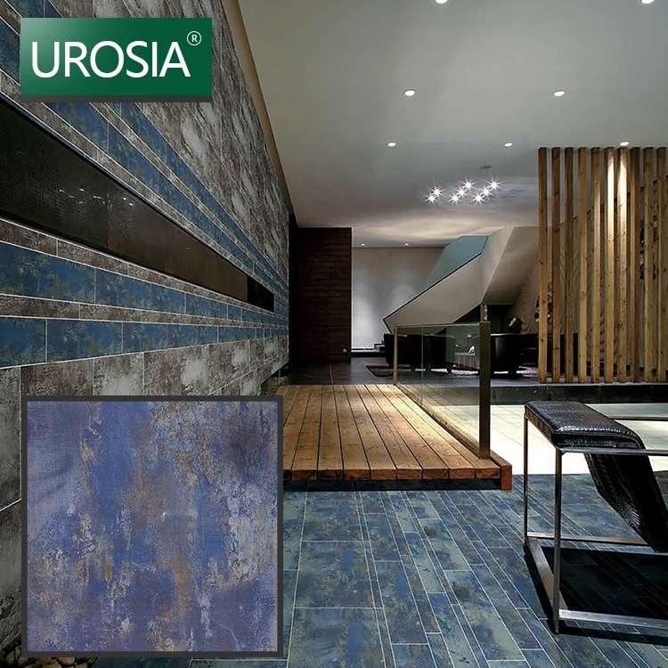 Hot sale Professional Spanish Wearable Glazed Blue Porcelain Floor Tiles 600x600 Matt Surface good flatness ceramic  floor til