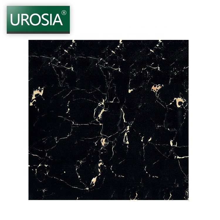 600x600 800x800 Non Slip Rustic Color Glazed Porcelain Bathroom Tile Texture Matte Black Tile