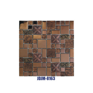 Hot sale best quality Surface polishing mirror surface kitchen brick mosaic wall tile cube Irregular Style 3d mosaic tile