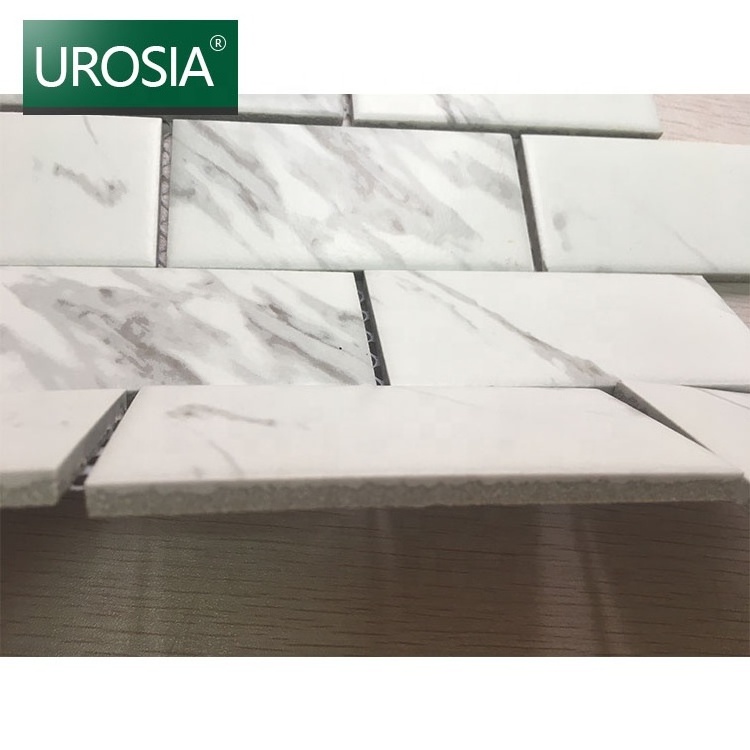 Wholesale Interior Wall Mosaic Tile White Ceramic Wall Subway Tile For Kitchen Backsplash Decorative