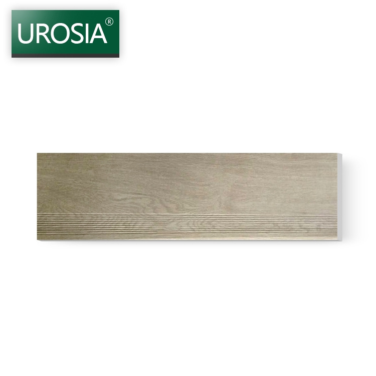 300x1200 20mm Anti Non Slip Carrara White Marble Look Porcelain Ceramic Stairs Step Tiles For Staircase Stairs