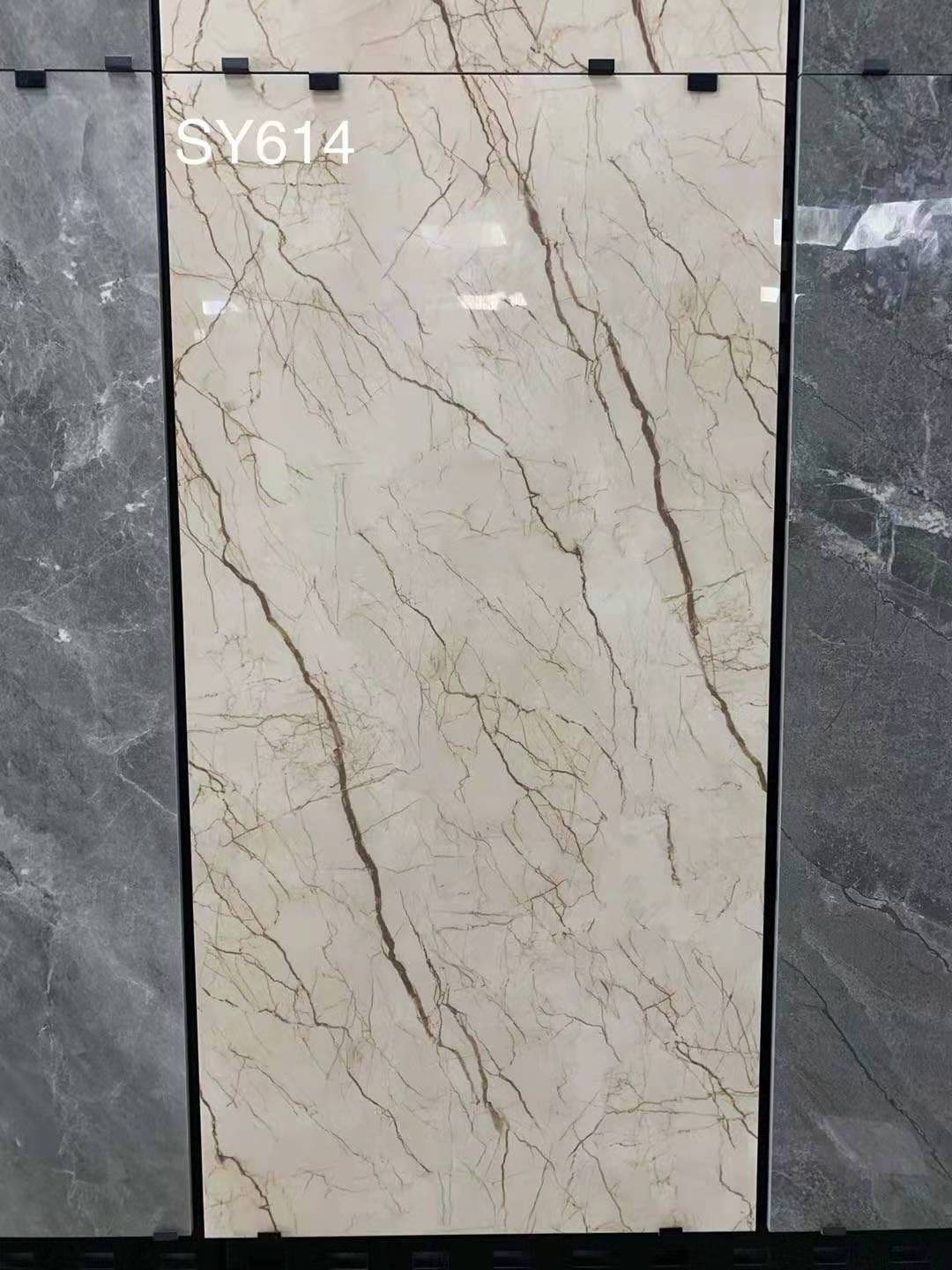 Hot Selling 470x1200 Mm Antislip Foshan Polished Porcelain Polished Glaze Stair Tiles