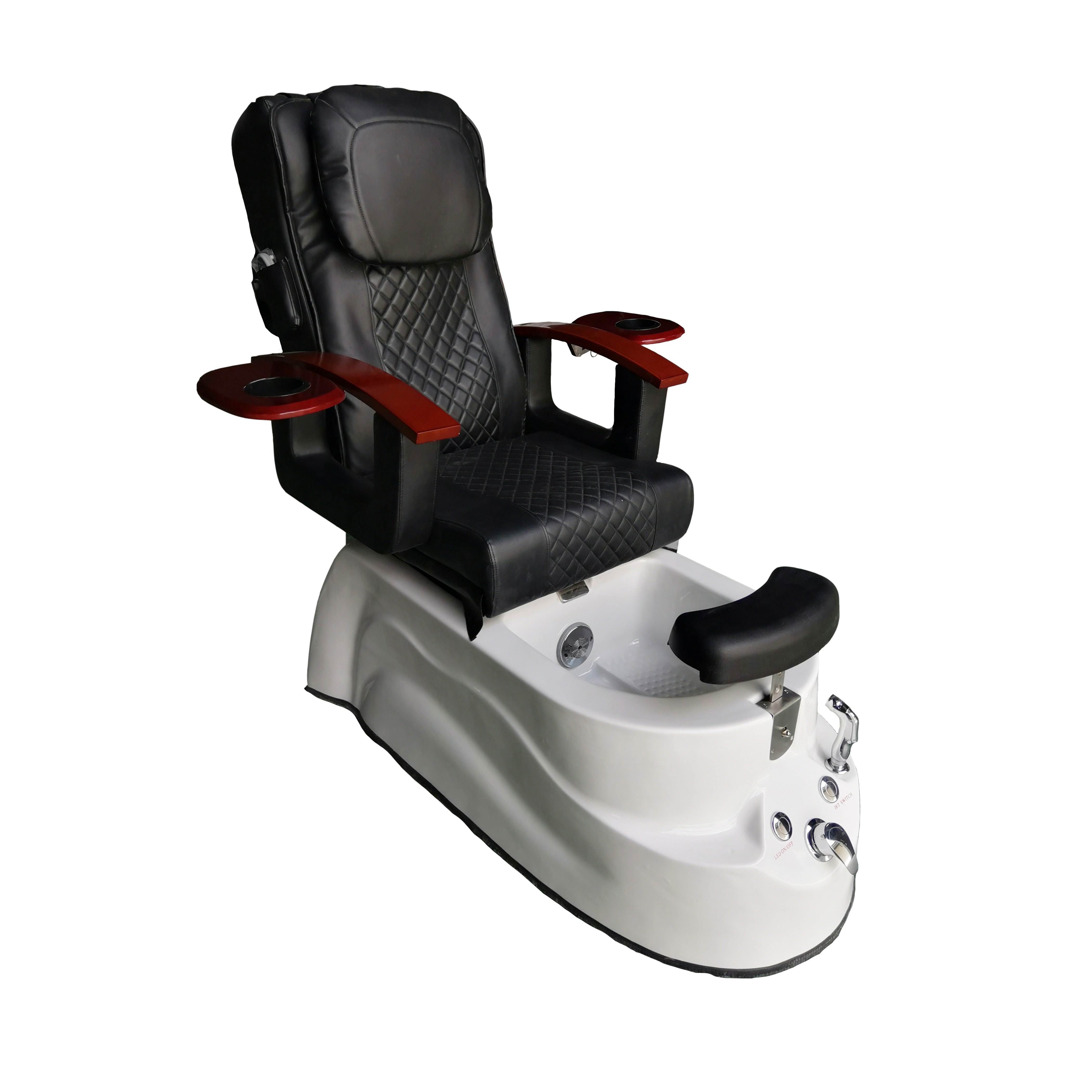 Manicure pedicure chair acrylic spa poltrona per pedicure foot tub basin pedicure chair