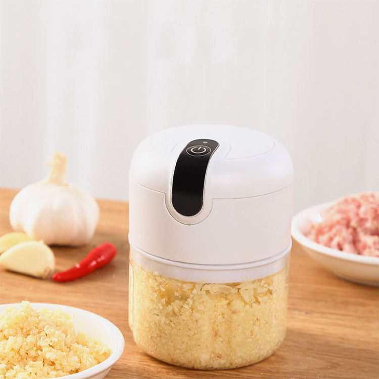 kitchen accessories tools pressed mini electric garlic chopper 250ml meat chopper  vegetable chopper