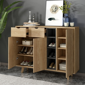 Wholesale Industrial Classic Style Living Room Cabinets Storage Shoe Rack Shoe Cabinet Wood