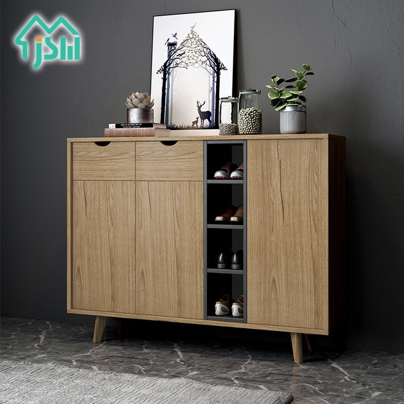 Wholesale Industrial Classic Style Living Room Cabinets Storage Shoe Rack Shoe Cabinet Wood