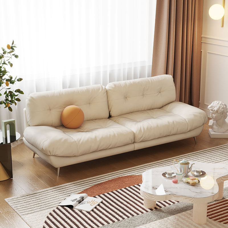 Korean style soft relaxing furniture living room luxury modern sectional lounge sofa