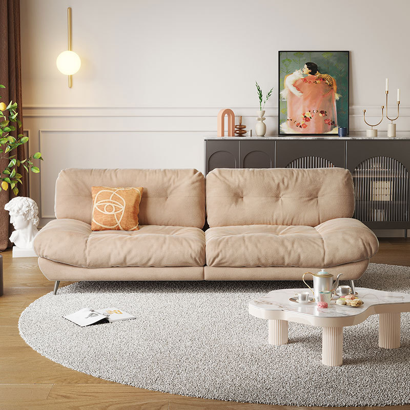 Korean style soft relaxing furniture living room luxury modern sectional lounge sofa