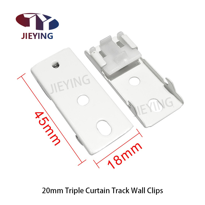 Jieying Curtain track accessories curtain ceiling clips for curtain track window roller blind components accessories