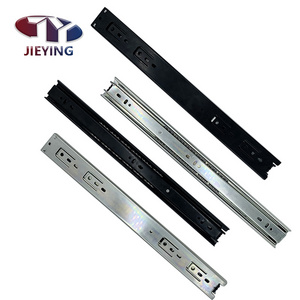 14/16 Inch Cold Rolled Steel 40MM Wardrobe Telescopic Channel Runner Rail Bottom Ball Bearing Cabinet Drawer Slide for Kitchen