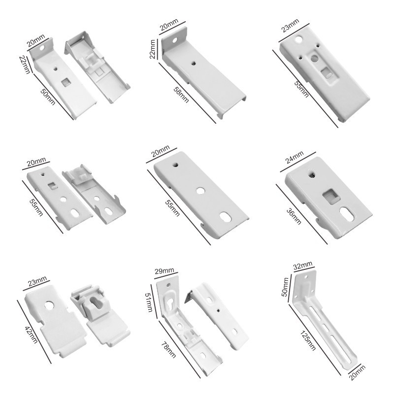 Jieying Curtain track accessories curtain ceiling clips for curtain track window roller blind components accessories