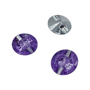 China Factory New Type Metal Flat Back Shank Self Upholstery Sofa Fabric Covered Buttons Prong Back Buttons