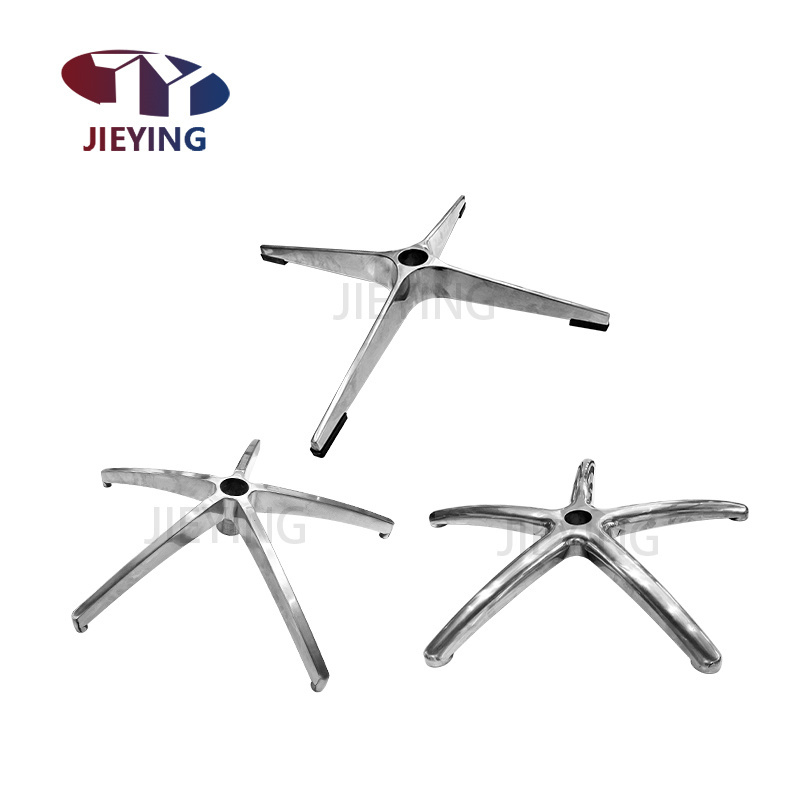 JIEYING Chair Parts Base Legs Metal Five-Star Foot Bracket Boss Gaming Aluminum Alloy Computer Swivel Chair Base