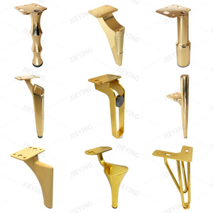 Factory custom metal furniture cabinet legs gold sofa legs metal bed legs hardware furniture feet