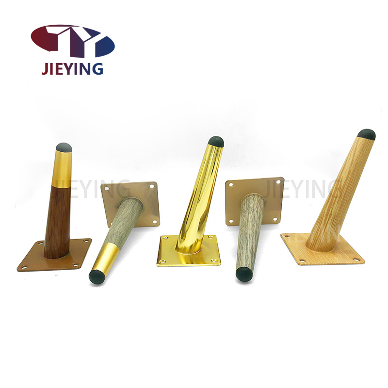 Jieying Modern Furniture Table Leg Metal Sofa Foot Chair Feet Golden Legs For Home Sofa Bed