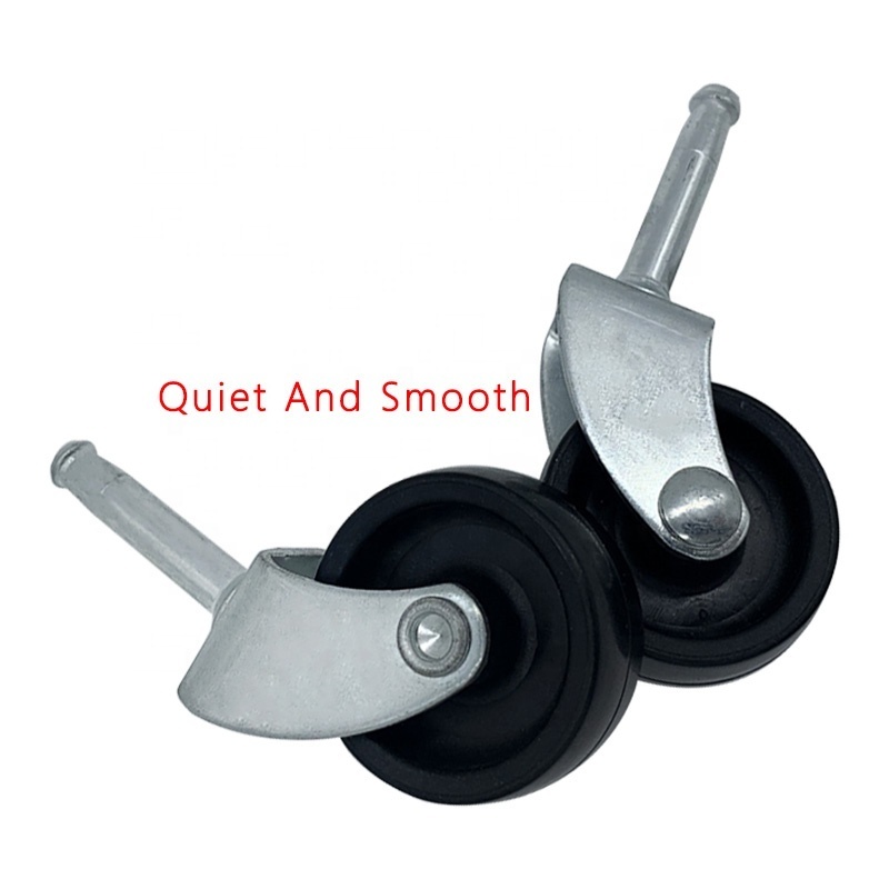 JIEYING black color Swivel nylon furniture casters White office chair castor wheel Hot sale products