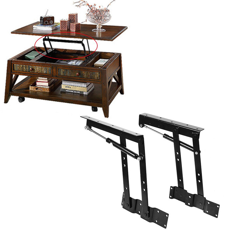 Furniture Fittings and Desk Accessories Lifting Storage Bed Hydraulic Gas Spring Hinge Tea Table Lift Up Mechanism