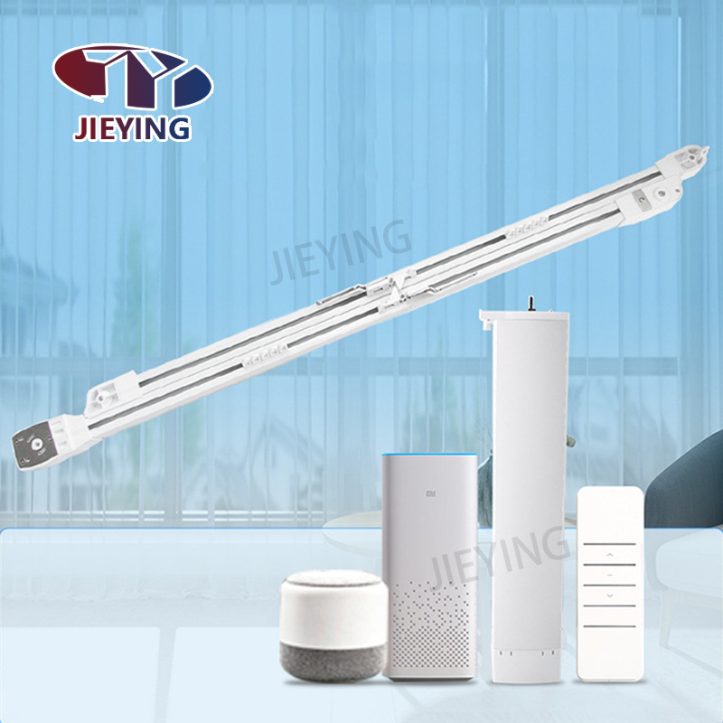 Jieying Smart Home Electric Curtain Rail Automation Electric Curtain Motor Smart Motorized Curtain Track