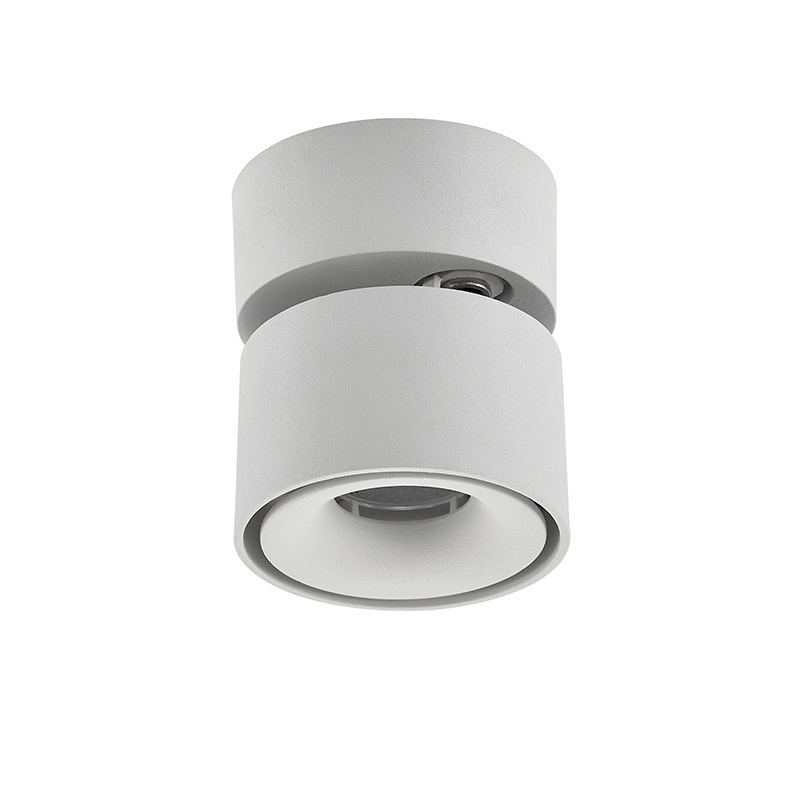 High Quality Dimmable Aluminium Housing Cylindr Spotlight Surface Mounted Ceiling Led Spot Light small round led spots light