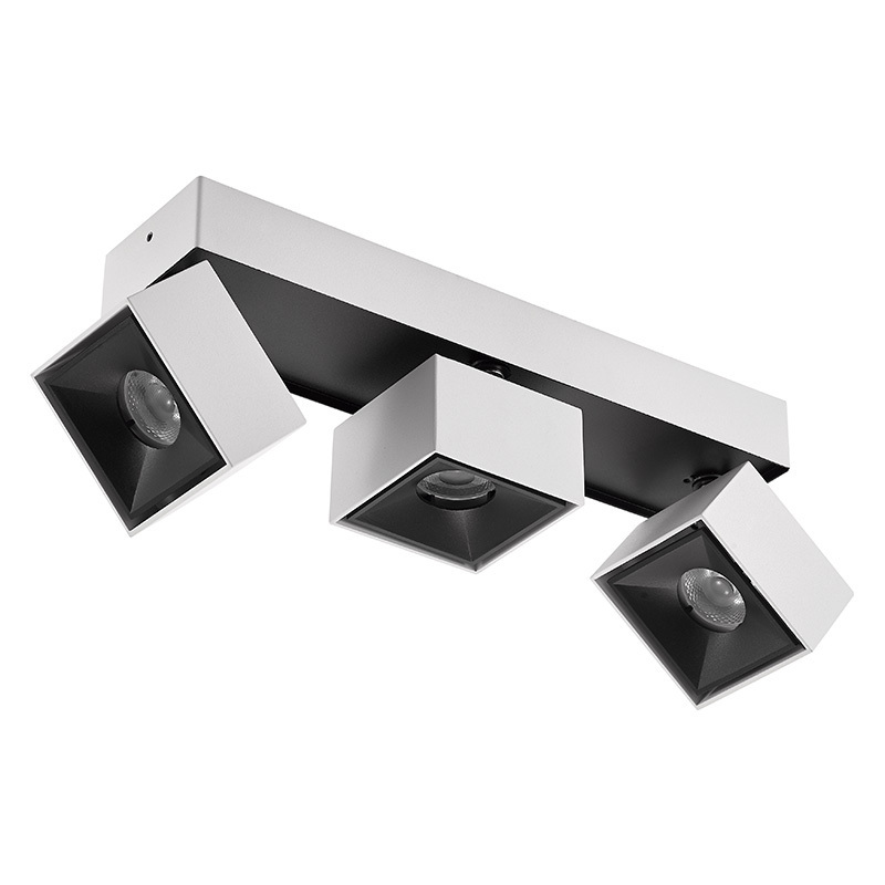 Aluminium Ceiling Surface Mounted Downlights Three Heads Rotating Spot Lights LED Spotlights Surface Mounted Downlight