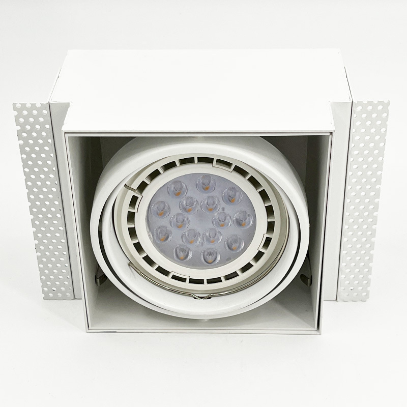 LED Grille Downlight Indoor and Outdoor Waterproof and Fireproof White Downlight Recessed LED Ceiling Light