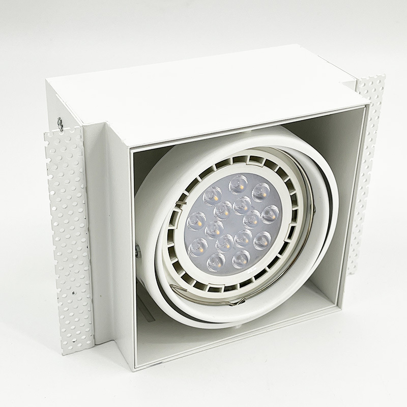 LED Grille Downlight Indoor and Outdoor Waterproof and Fireproof White Downlight Recessed LED Ceiling Light