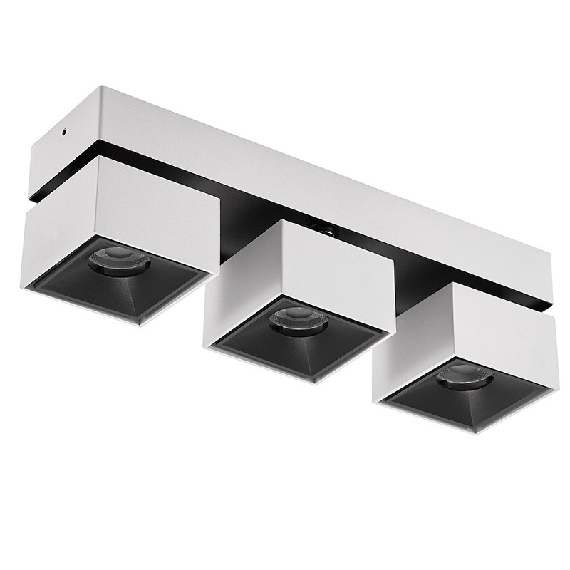 Aluminium Ceiling Surface Mounted Downlights Three Heads Rotating Spot Lights LED Spotlights Surface Mounted Downlight