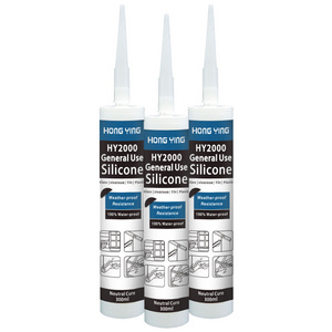 Grey Color Chemical Rtv Oxime With 280Ml Tube Silicone Sealant Non Toxic Fabric Glue