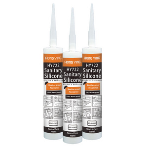 transparent acidity silicon glue cure sanitary sealant for bathroom and kitchen