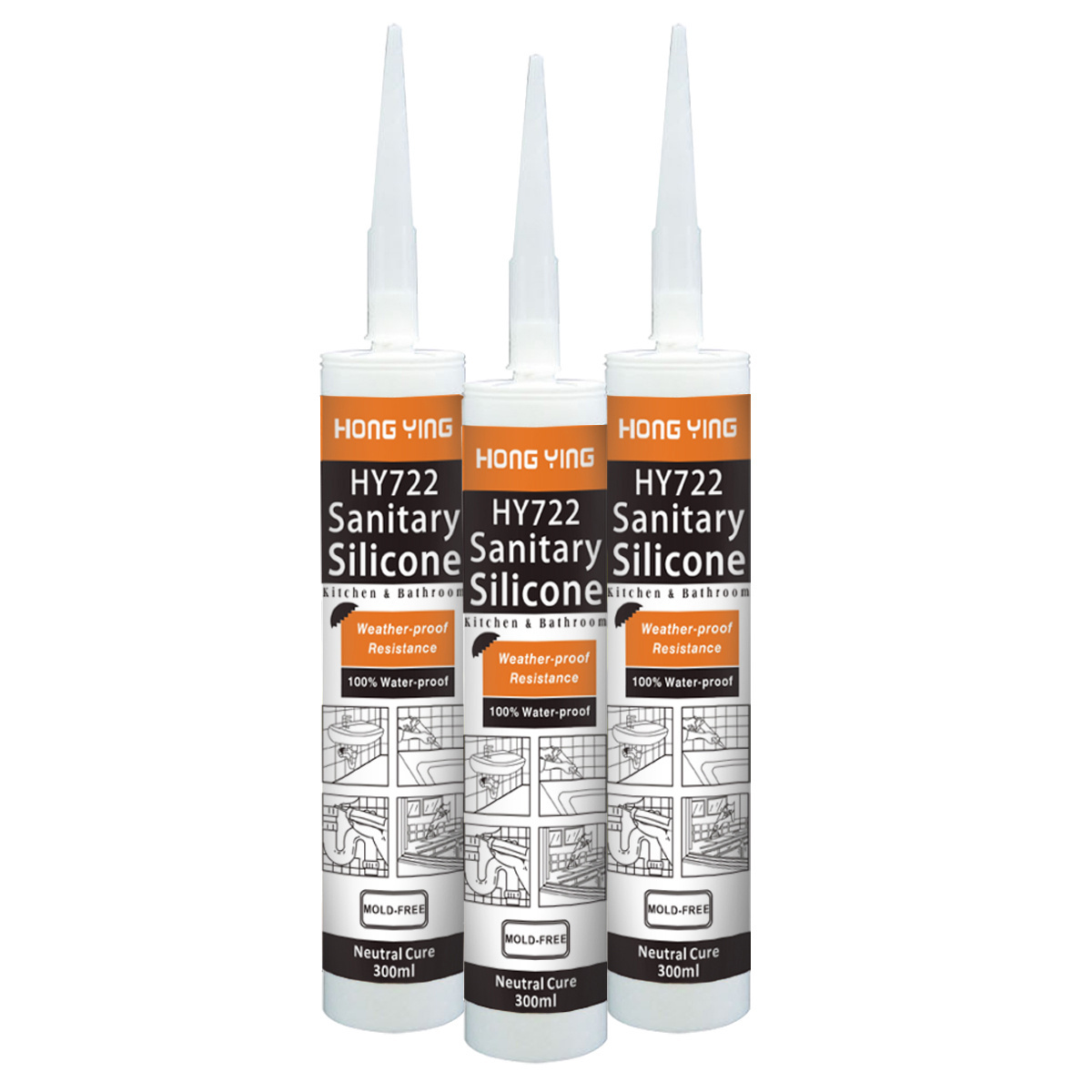 Oem 280Ml fast cure Neutral Grey black white Silicone Sealant for window