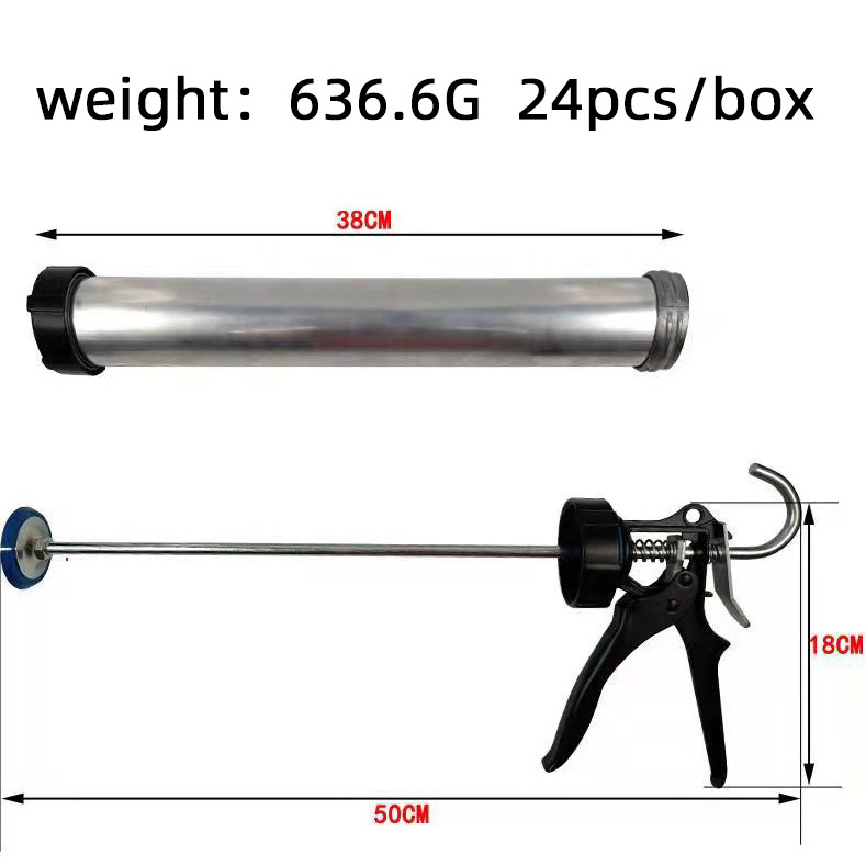 aluminum tube sealant sausage sealant silicone caulking gun for glass ware installation