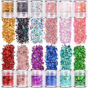 Mixed Sequins Laser Five pointed Star Nail Enhancement Sequins Jewelry Diamond nail polish Glue Gold Onion Powder