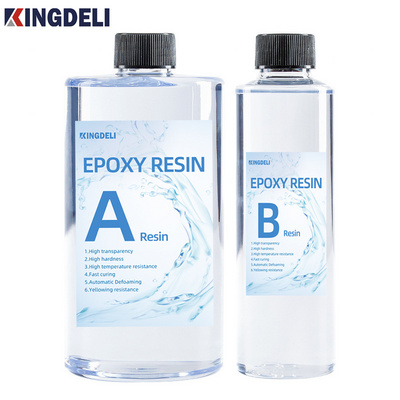 Wholesale high gloss clear epoxy resin AB glue Crystal hand craft paintings glue epoxy resin adhesive