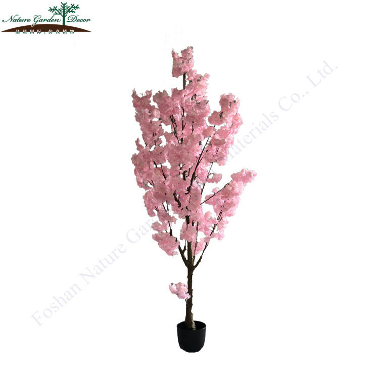 Custom Artificial Plant For Wedding Table Top Cherry Blossom Tree Centerpiece