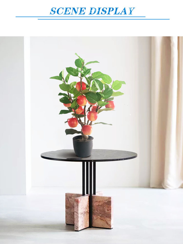 Mini Fabric Faux Fruit Tree for Sale Potted Artificial Apple Plant