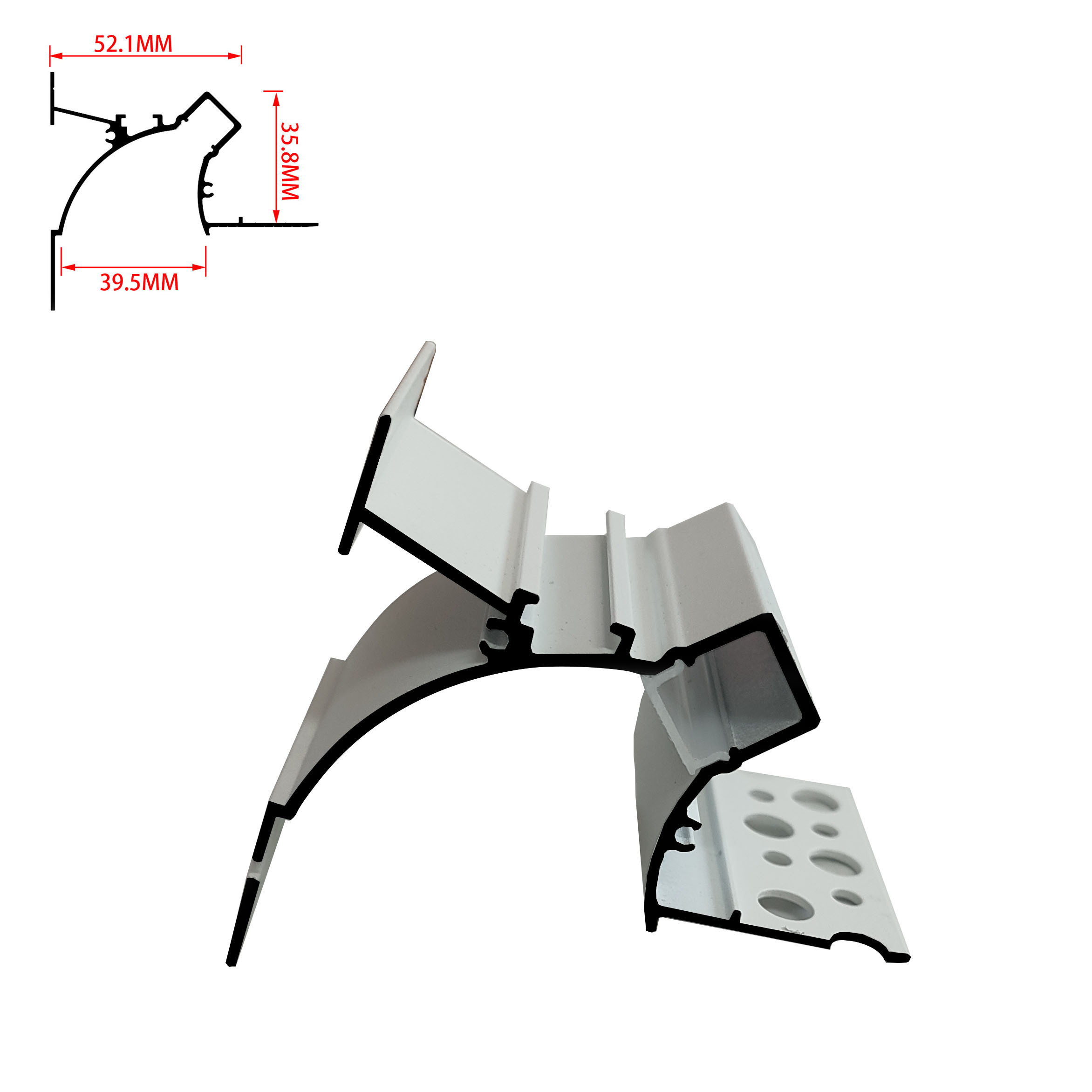 Architectural Led Profile For Cove Light Recessed Ceiling Indirect Lighting For Drywall Use Gypsum Plaster Channel Light Housing