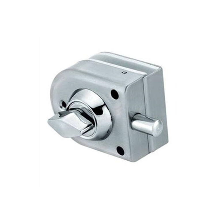 Glass Door Lock Stainless Steel Floor Latch Bolt Ground Lock for Bathroom Toilet Shop Glass Door Lock