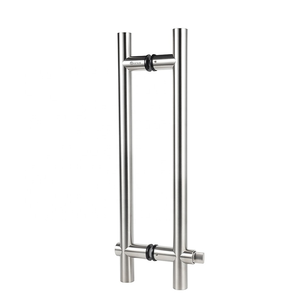 Hot Sale Luxury Zinc Aluminum Cylinder Interior Exterior Stainless Steel Sliding Door Pull Handle with Lock