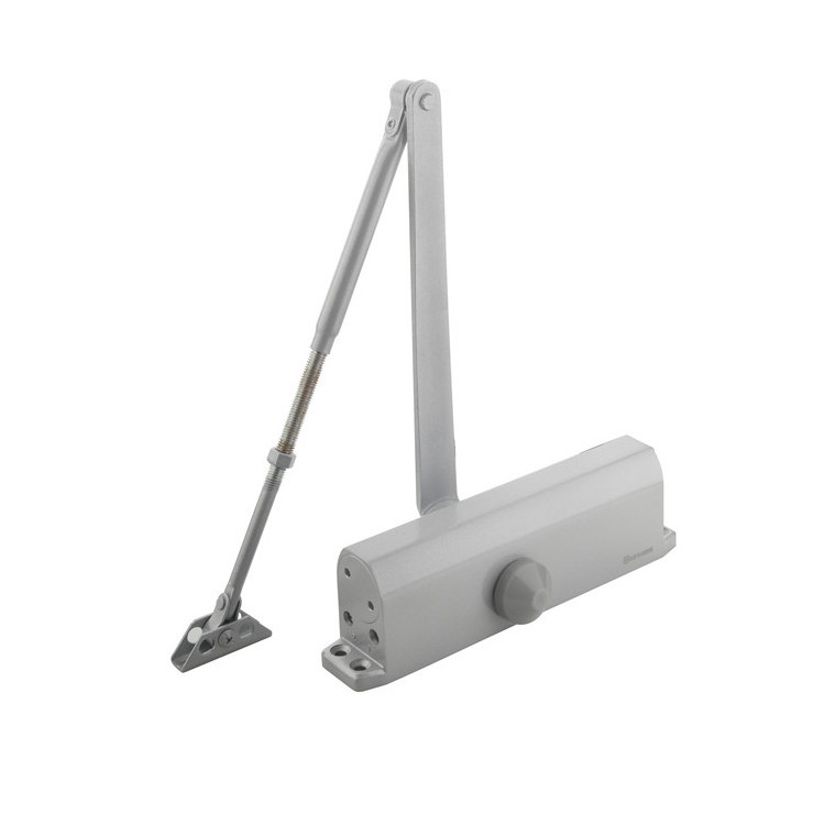 China Overhead Aluminum Alloy Heavy Duty Adjustable Commercial Door Closer for 110kg doors