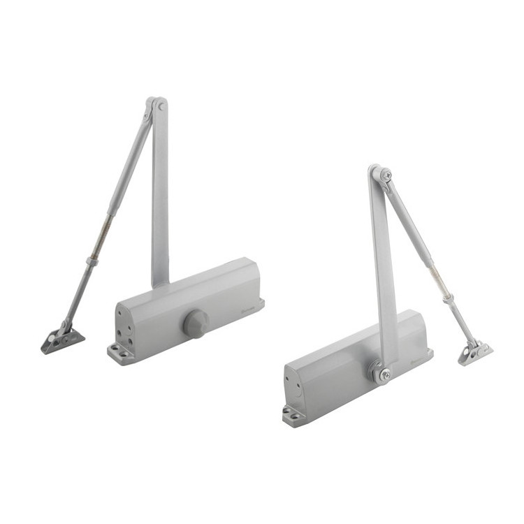 China Overhead Aluminum Alloy Heavy Duty Adjustable Commercial Door Closer for 110kg doors