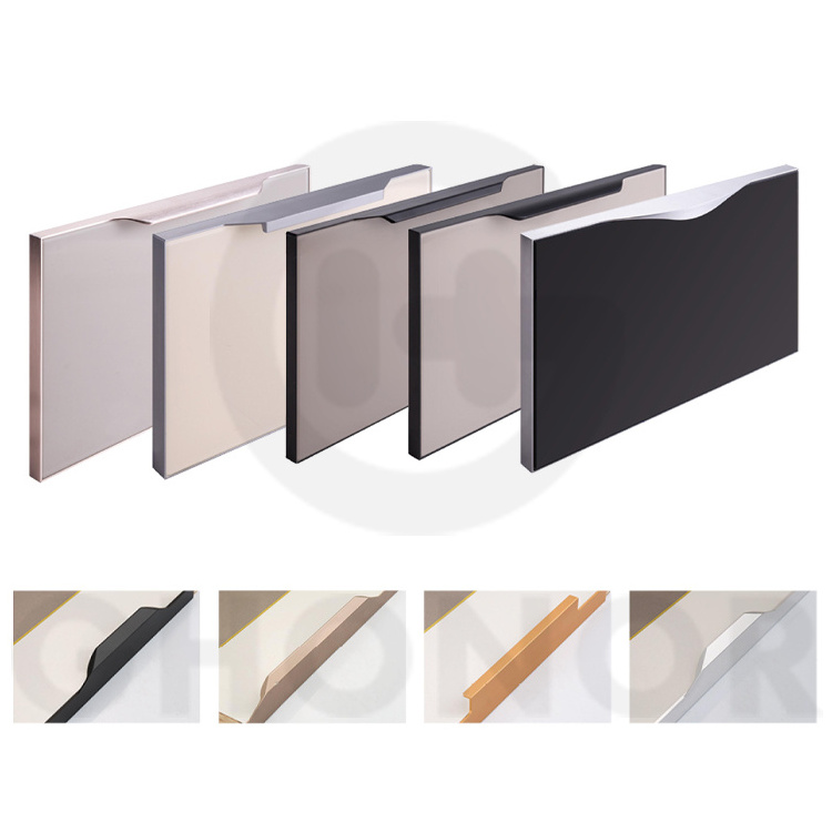 Ghonor Furniture Accessories Cabinet Wardrobe Drawer Profiles 1200mm Long Aluminum Profile Handle