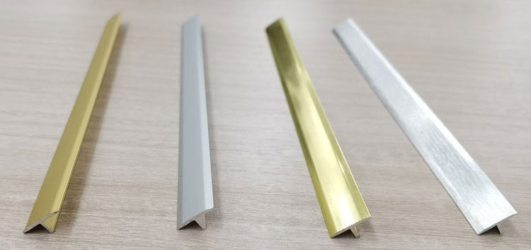 Factory Direct Tile Corner Metal Trim Aluminium T Profile Multifunctional Flexible Aluminum Tile Trim