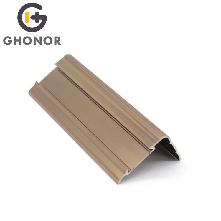 Rounded Bullnose Stairs Step Edge Protector Tile Edges Nosing Insert Non-Slip Rubber Strips Pvc Stair Nose Of Steps