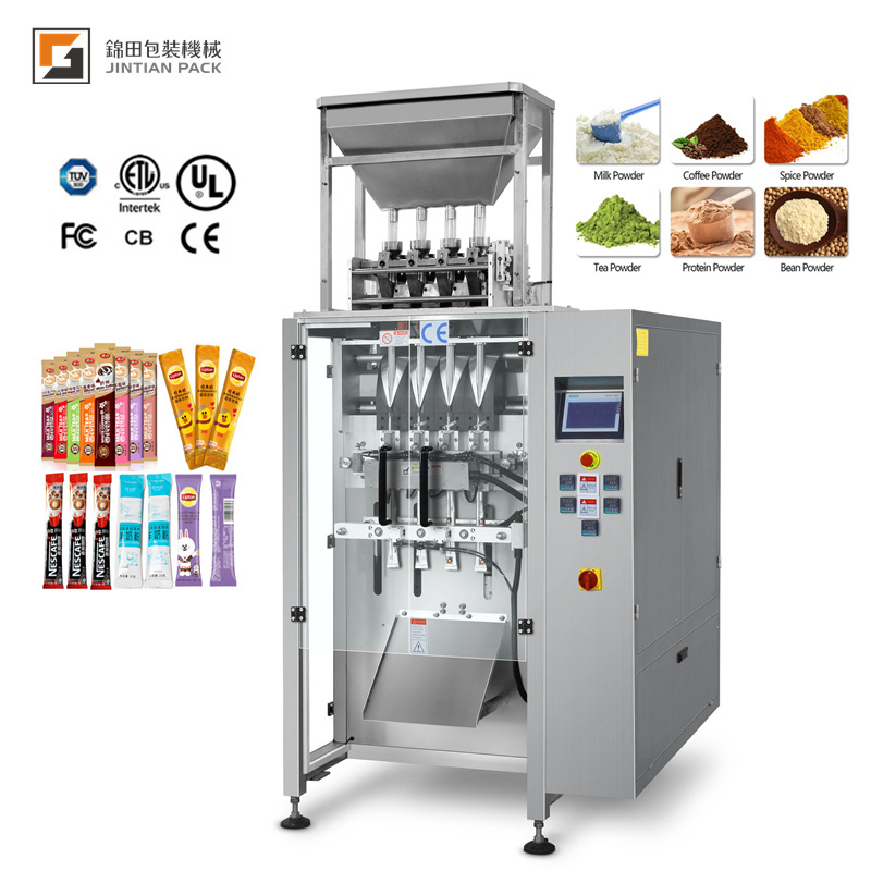 4 lanes 6 lanes 5g sugar stick sachet multilane automatic packing machine