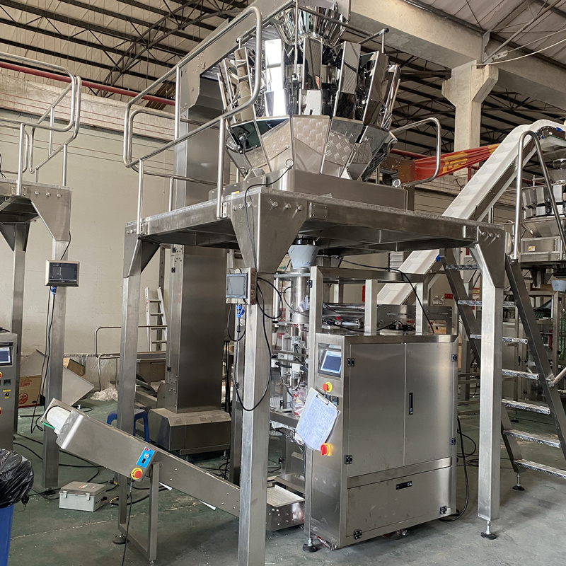 1000g multif-unction Packaging Machine automatic multi heads weigher Groundnut Nuts Biscuit Popcorn Potato Chips Packing Machine