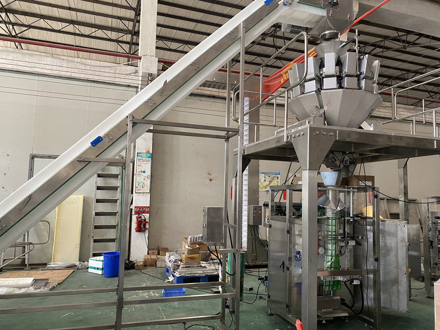 1000g multif-unction Packaging Machine automatic multi heads weigher Groundnut Nuts Biscuit Popcorn Potato Chips Packing Machine