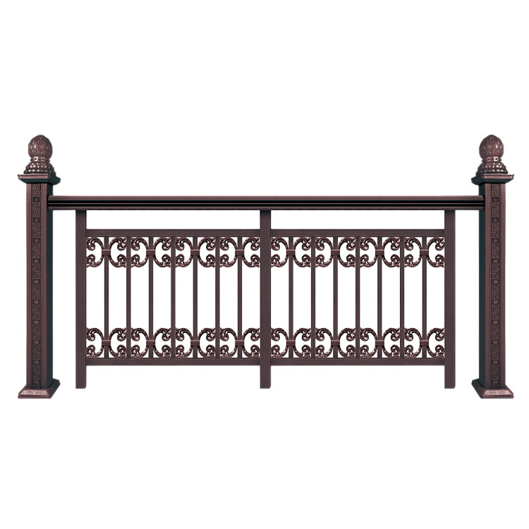 Cheap aluminium fence balcony railings customized design simple grill fence for villa