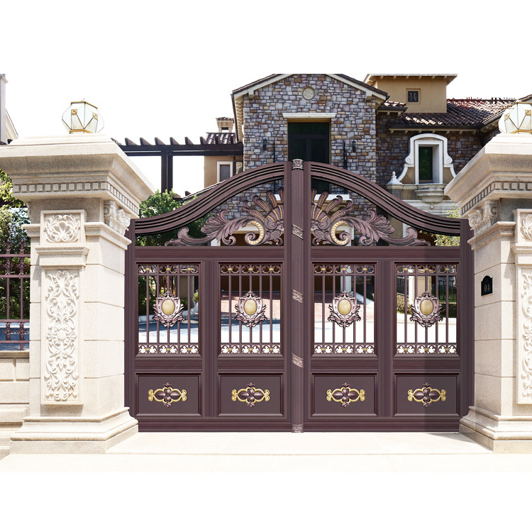 front auto simple small iron farm swing main gate door designs price with automatic gate openers in india