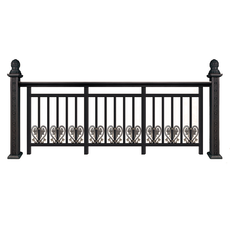 Cheap aluminium fence balcony railings customized design simple grill fence for villa