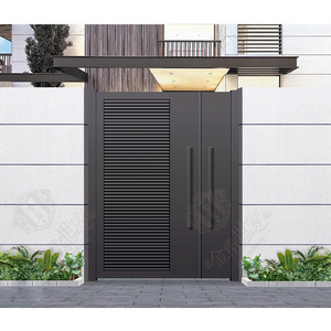 Jinting Modern Villa Main Gate Designs For Homes In Square Tubes Simple Metal Pipe Gate Designs